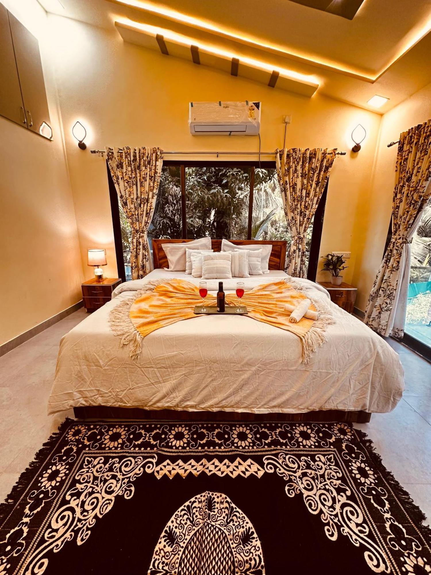 Seas The Day Luxurious 5Bhk Villa 2Min From Awas Beach With Huge Private Pool Alibaug Exterior foto