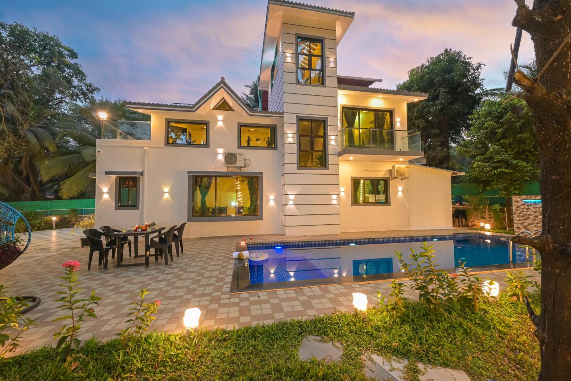 Seas The Day Luxurious 5Bhk Villa 2Min From Awas Beach With Huge Private Pool Alibaug Exterior foto