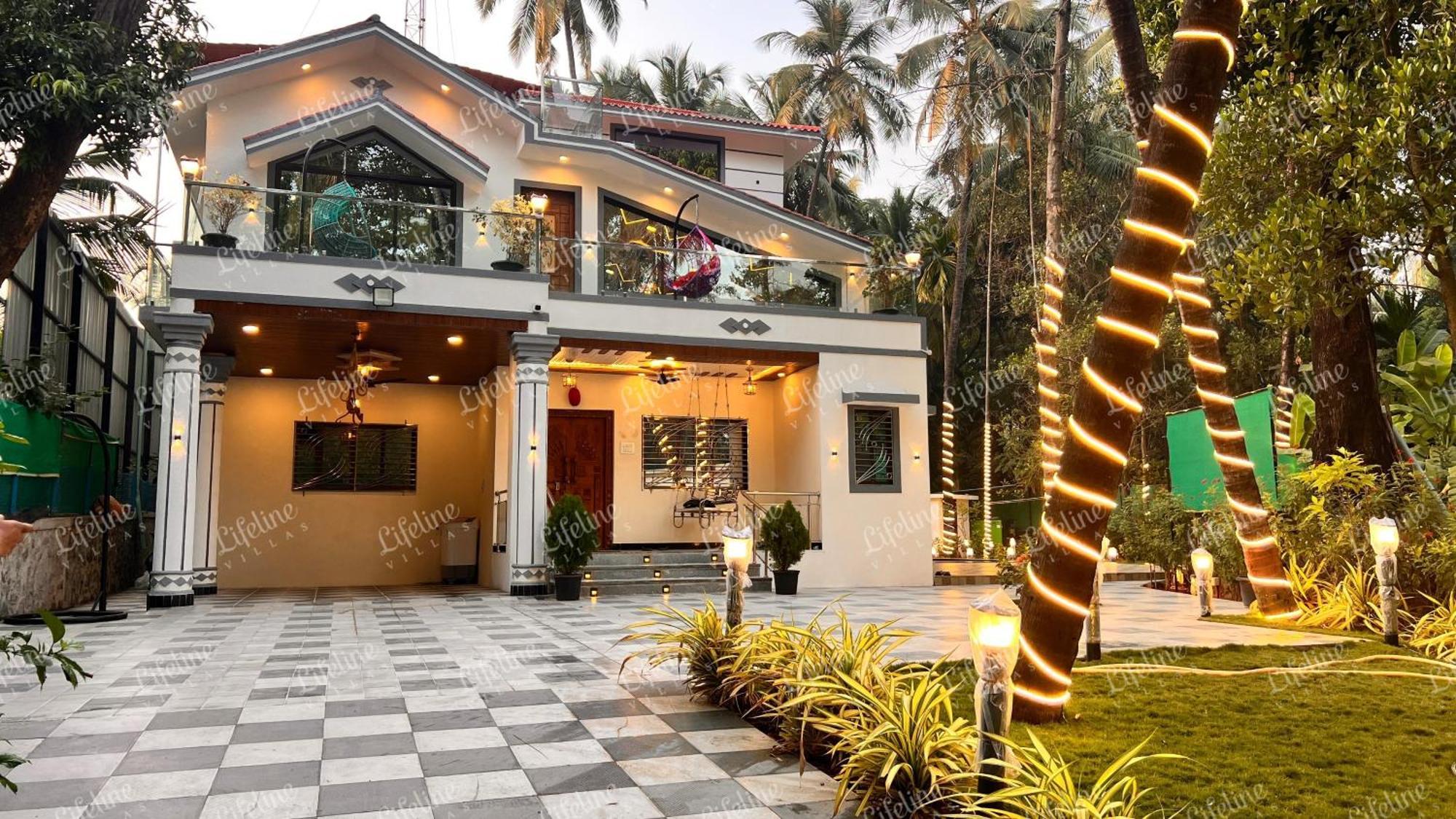 Seas The Day Luxurious 5Bhk Villa 2Min From Awas Beach With Huge Private Pool Alibaug Exterior foto